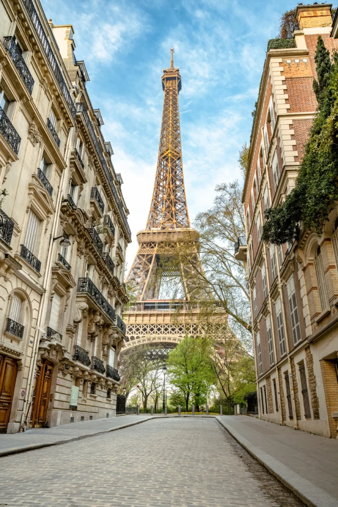 View from Eiffel Tower Rue L'Universite