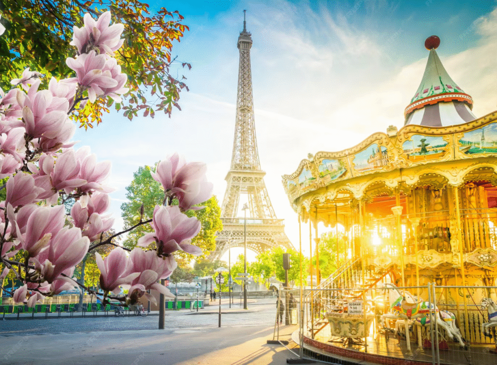 Eiffel Tower view from Trocadéro Gardens - Instagrammable Places Paris